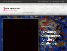 Tablet Screenshot of itenindustries.com